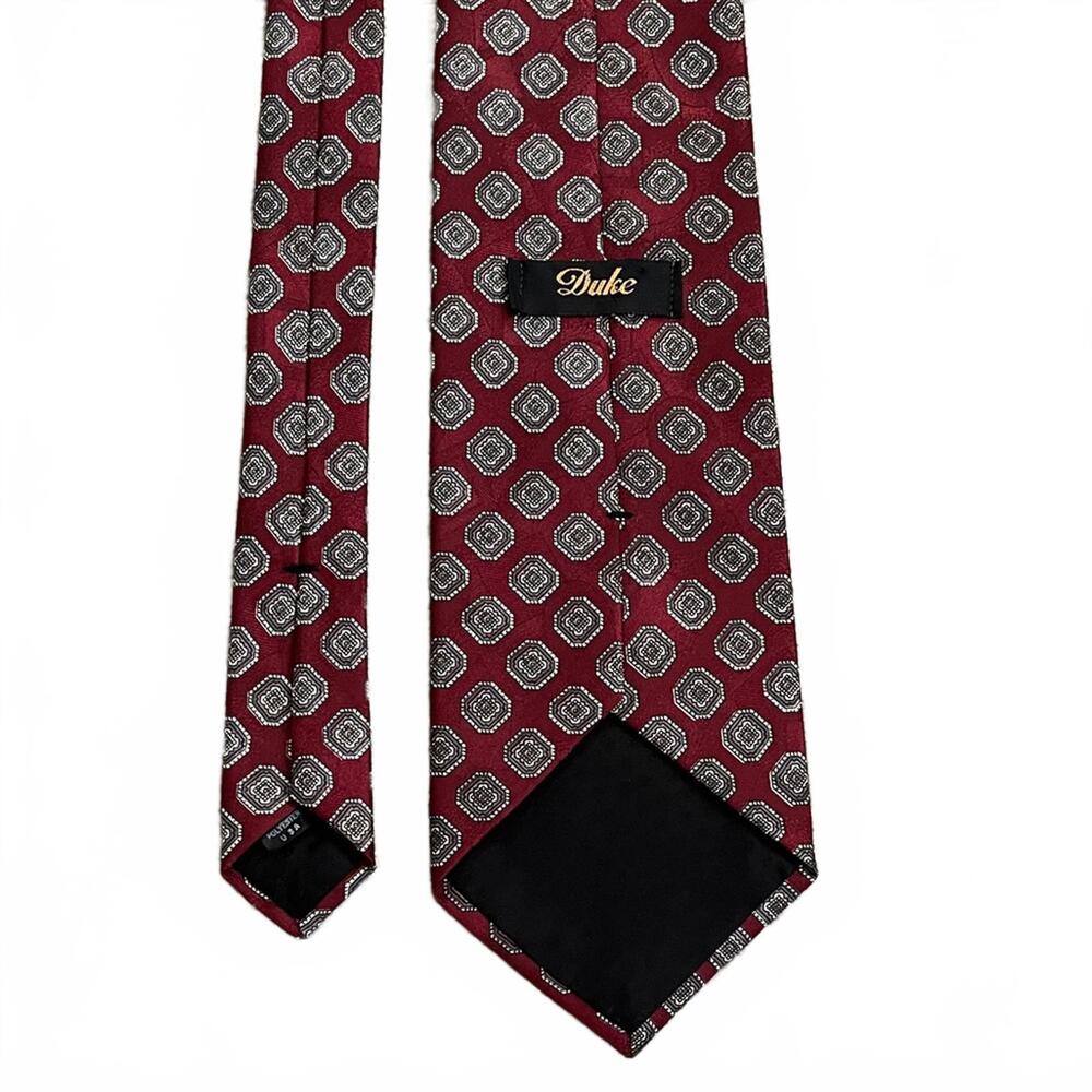 Duke Red and Gray Geometric Men's Tie